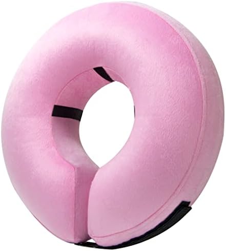 BENCMATE Inflatable Dog Cone Collar Alternative After Surgery Large, Pink