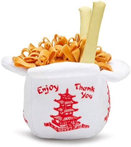 BarkBox Chow Chow Mein Plush Dog Toy - for Small to Medium Dogs and Puppies