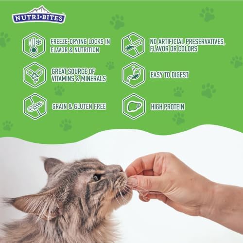 Nutri Bites Freeze Dried Beef Liver Dog & Cat Treats, Single Ingredient (2 Pack)