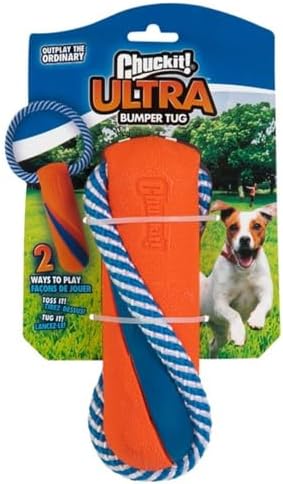 Chuckit! Ultra Bumper Tug Dog Toy,Orange,Medium