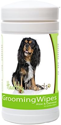 Healthy Breeds Cavalier King Charles Spaniel Grooming Wipes 70 Count