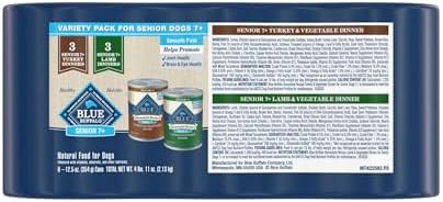 Blue Buffalo Homestyle Recipe Variety Pack Wet Dog Food, 12.5 oz, 6 ct