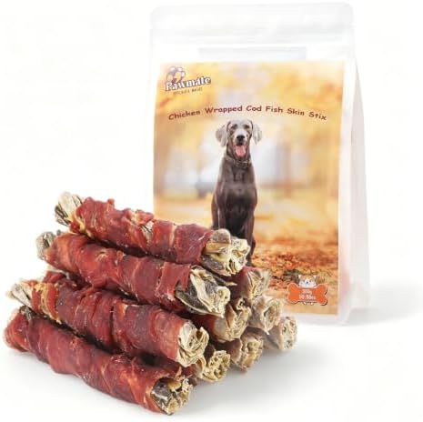 Pawmate Dog Treats Duck Wrapped Cod Skin Sticks Chew Snacks 10.6 oz