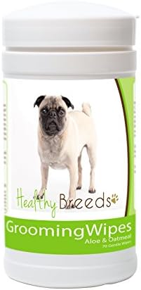 Healthy Breeds Pug Grooming Wipes 70 Count