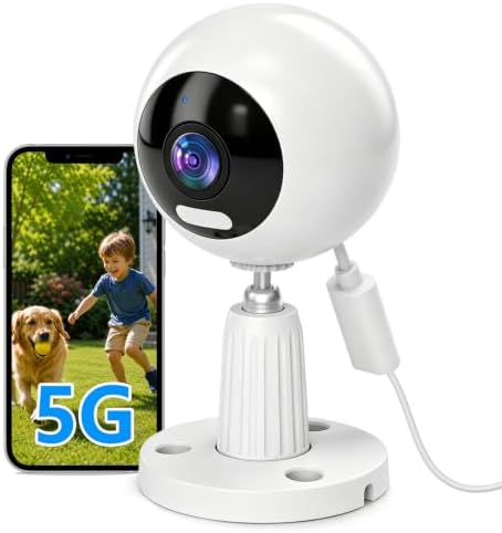 3MP Cameras for Home Security-Outdoor/Indoor, 5G/2.4G WiFi