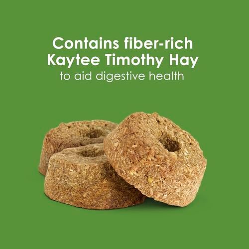 Kaytee Timothy Biscuits, Timothy Hay Bunny Treats for Rabbits, 10 Oz