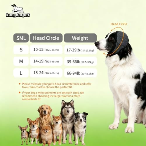 Dog Ear Muffs, Gray, M (Head Size: 14"-19")