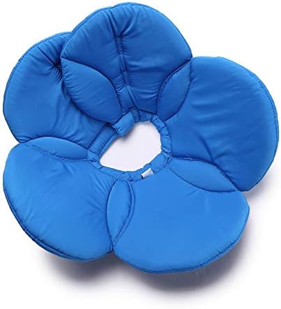 Elizabethan Collar, Soft & Waterproof Grooming & Recovery Collar for Puppy & Small Medium Dogs (L Neck:13-15in, Blue)