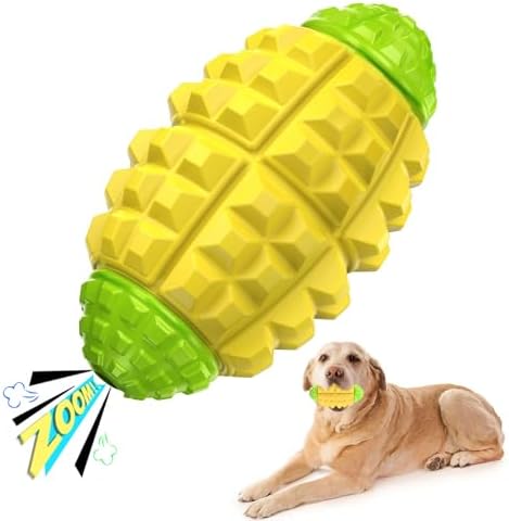 YINEYA Dog Toys for Aggressive Chewers, Tough Dog Chew Toys, Yellow