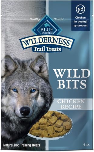 Blue Buffalo Wilderness Wild Bits Chicken Soft & Chewy Dog Treats, 4 Ounce (Pack of 8)