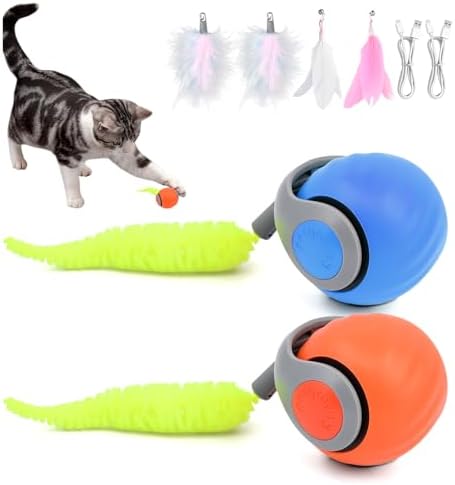 2 Packs Newly upgraded version 2.0 Cat Toys, Cat toys for indoor cats