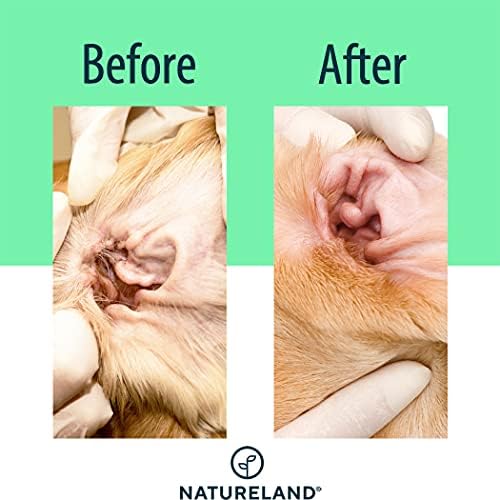 Natureland Dog Ear Wipes, Extra Large Otic Cleaning Pads, 150 Count