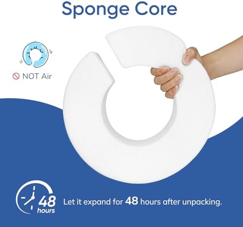 Supet Raised Sponge Dog Cone Collar Alternative After Surgery, Soft Dog Cone for Small Medium Large Dogs to Stop Licking, Pet Neck Donut Collar After Surgery