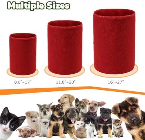Dog & Cat Calming Band Cat Anxiety Relief Cover,Double Layer Thickened Pet Ears Elastic Neck Band Noise Cancelling Ear Muffs for Anxiety Relief/Noise Protection,Grooming,Thunder,Fireworks
