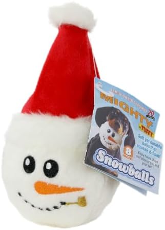 MIGHTY Tuffy Small Snow Ball: Ultra Durable Plush Dog Toy