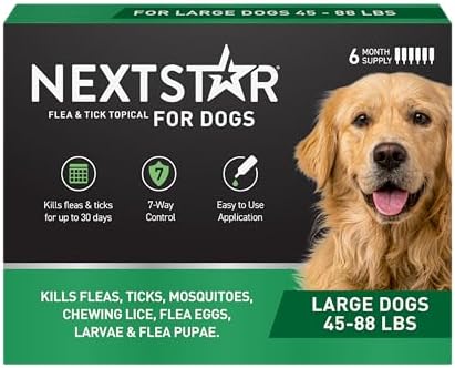 NextStar Flea & Tick Topical Dogs Large, 7-Way, 6-Month