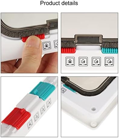 23.5x25.2x5.5cm 4way Lockable pet Door Indoor and Outdoor Universal cat and Dog Flap with Closing Panel and Accessories DIY Easy Installation for Small Cats and Dogs