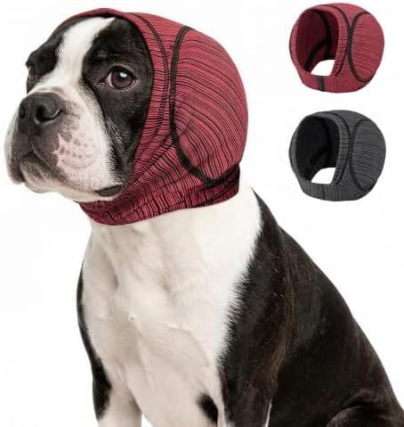 Dog Ear Muffs, No Shake Dog Ear Wrap Quiet Ear Protector Dog Calming Hoodie