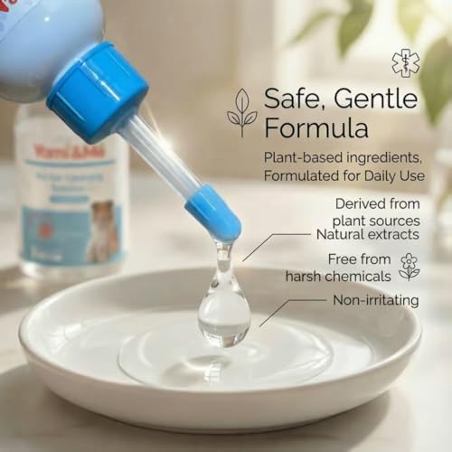 Dog Ear Cleaner for Dogs & Cats – Gentle Ear Care Solution – Helps Reduce Wax & Debris – 60ml (2 fl oz) – Yami&Me