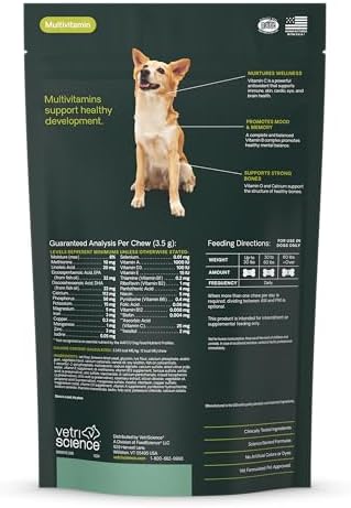 VetriScience 27+ Active Health Chews for Dogs, Veggie, 30 Count
