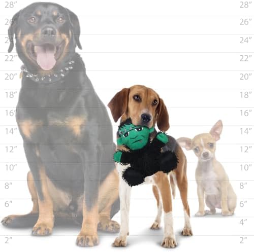 MIGHTY® 2 Pack Microfiber Medium Frankenstein Ultra Durable Plush Dog Toy