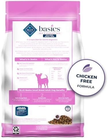 Blue Buffalo Basics Turkey Small Breed Adult Dry Dog Food, 4 lb