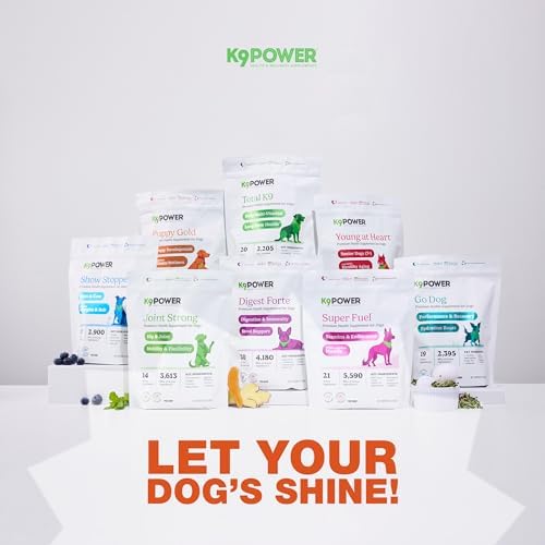 K9Power Puppy Gold 3lb – Puppy Supplement for Growth & Development – Also Supports Pregnant & Nursing Mothers – Colostrum, DHA, Glucosamine, Collagen, Probiotics, Creatine, Milk Protein, Salmon Oil