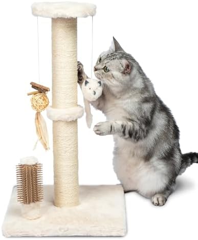 Best Pet Supplies Catify Cat Scratching Post - Beige H: 25"