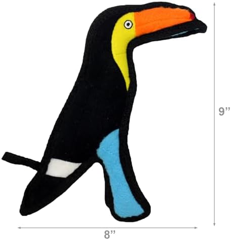 TUFFY® 2 Pack Monkey Toucan Ultra Durable Plush Dog Toys