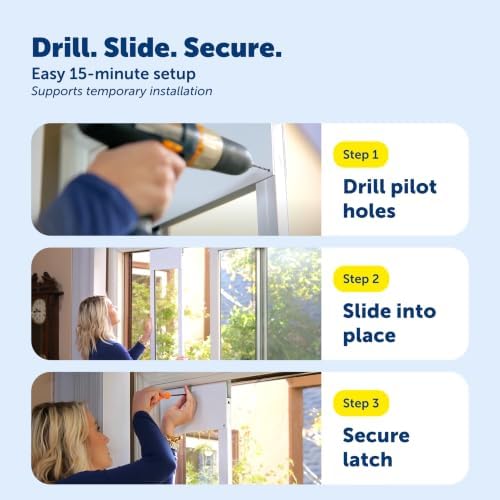 PetSafe Sliding Glass Pet Door, 1 Piece, Large Dogs to 100 lbs, Black