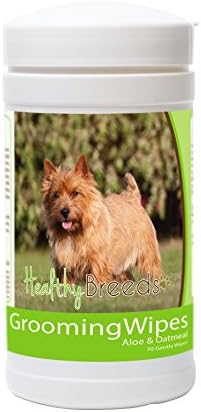 Healthy Breeds Norwich Terrier Grooming Wipes 70 Count