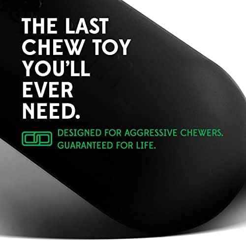 Goughnuts Toys for Aggressive Chewers | Heavy Duty Virtually Indestructible Dog Toy Stick for Medium Breeds Such as Pit Bulls | Black