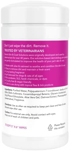 Nootie Waterless Shampoo Wipes, Cherry Blossom, Long-Lasting Fragrance