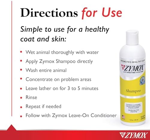 Zymox Enzymatic Shampoo for Dogs and Cats, 12oz