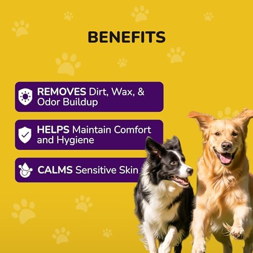Dog Ear Cleaner Wipes - Cleaning Wipes for Puppies