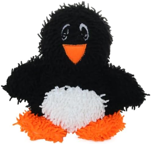 MIGHTY® 2 Pack Microfiber Medium Penguin Ultra Durable Plush Dog Toy