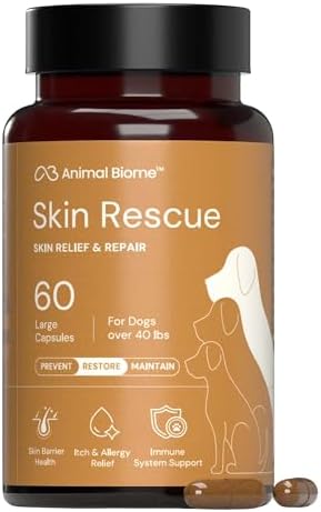 Animal Biome Skin Rescue LG Dog & Cat Probiotic Itch & Allergy Relief 60ct