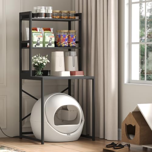 Heybly Litter Box Enclosure for Self-Cleaning Robot 3 & 4, HCLB001BK