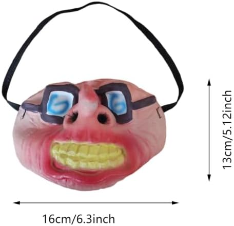 Scary Mask For Dogs, Head Realistic Masks, Latex Pet Face Costume For Small And Medium Dogs, Hilarious Pet Muzzle Accessory