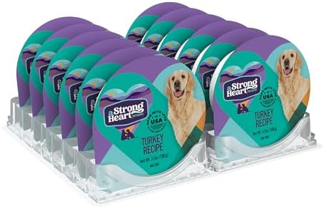 A Strong Heart Turkey Recipe Dog Food Cups, 3.5oz, Pack of 12