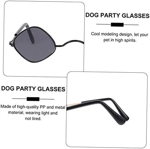Milisten 2pcs Colorful Dog Eyeglasses for Pets Lightweight and Party Photo Props Accessories for Dogs and Puppies