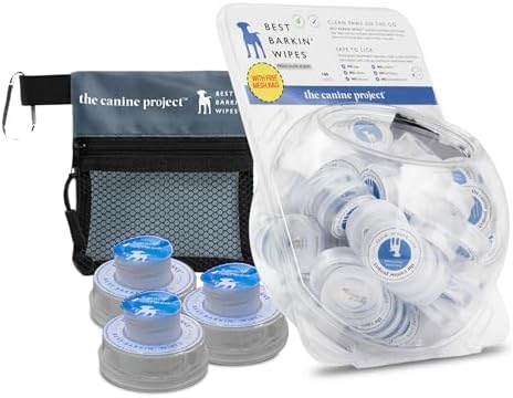 BARKIN' Wipes – On-The-Go Individual Micellar Water Dog Wipes - 100pk