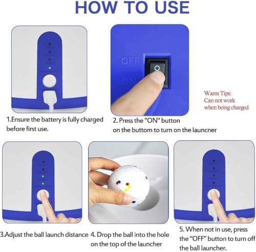 Automatic Dog Ball Launcher, Dog Ball Throw Launcher, for Small/Medium Dogs