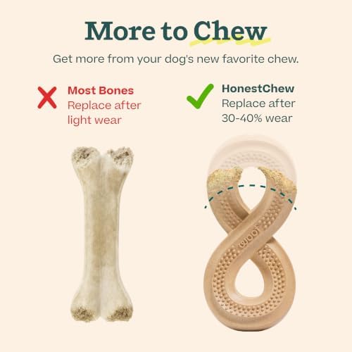 WOOF HonestChew Infinity Dog Chew Toy for Dogs Under 25 lbs