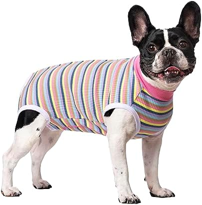 2 Packs Pet Dog Recovery Onesie Suit for Dogs Cats After Surgery,Dog Abdominal Wounds Bandages Cone E-Collar Alternative. (Navy, M)