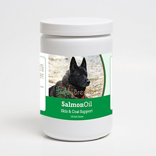 Healthy Breeds Norwegian Elkhound Salmon Oil Soft Chews 120 Count