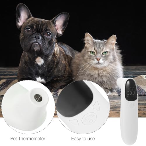 Non Contact Rechargeable Pet Ear Thermometer for Cats, Digital Temperature