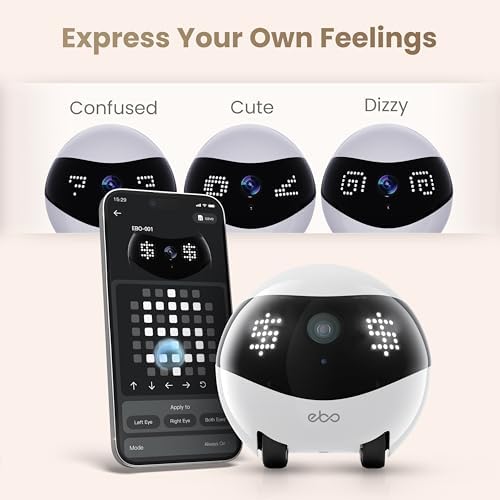 Enabot EBO Air 2 Mobile Pet Camera Robot: 2K FamilyBot with Two-Way Talk