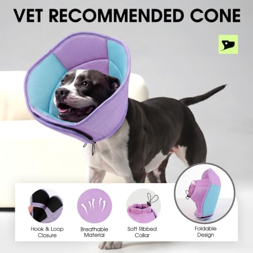 Dog Cones for Medium Dogs Soft Cone for Dogs to Stop Licking