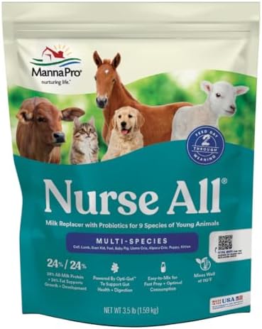 Manna Pro Nurse All Multi-Species Milk Replacer, 3.5 lb Bag